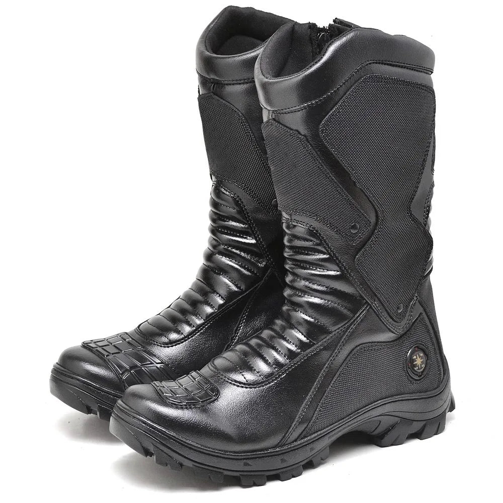Bota Masculina Biker com Proteção Estilo Tornado