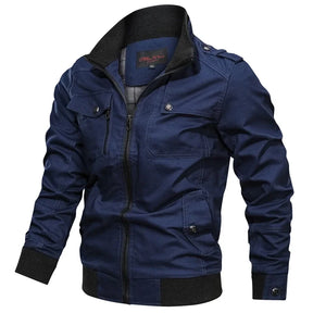 Jaqueta Masculina Casual Estilo Militar e Motociclístico