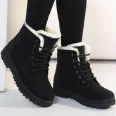 Bota Feminina Para Inverno Salto Baixo Cano Curto