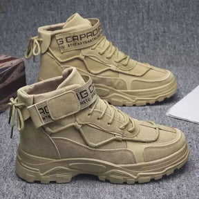 Bota Masculina Estilo Britânico Antiderrapante Confortável