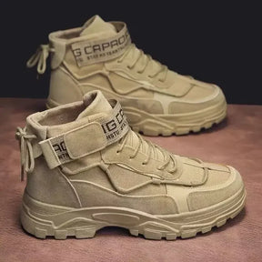 Bota Masculina Estilo Britânico Antiderrapante Confortável