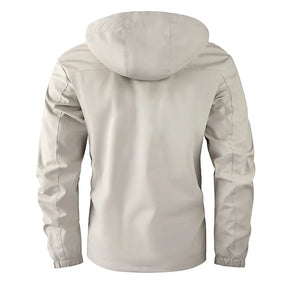 Casaco Masculino Casual Impermeável Com Capuz e Forro