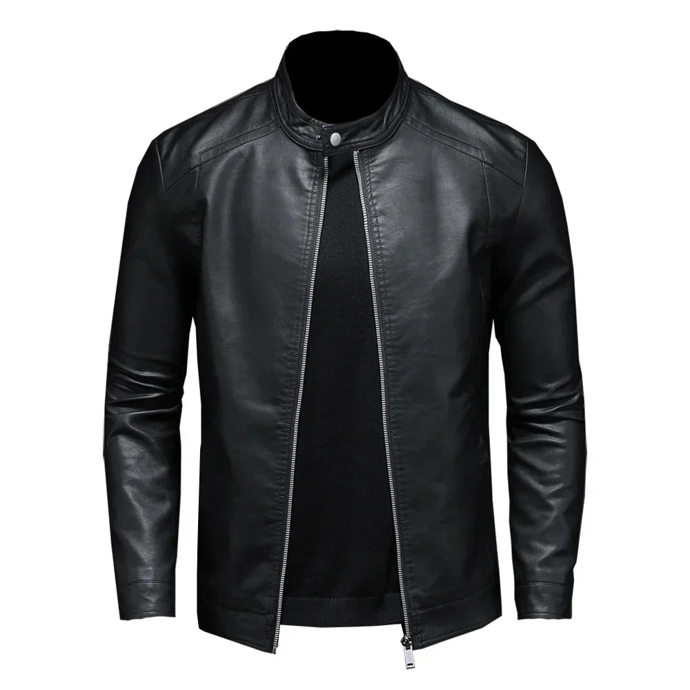 Jaqueta Masculina Gola Alta Slim