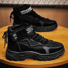 Bota Masculina Estilo Britânico Antiderrapante Confortável