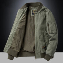 Jaqueta Masculina Estilo College Americana com Forro Grosso Design Bomber