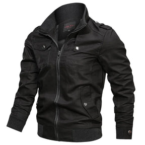 Jaqueta Masculina Casual Estilo Militar e Motociclístico
