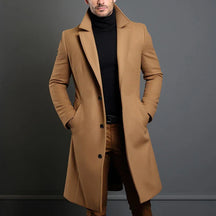 Jaqueta Longa Masculina de Inverno Lã Premium