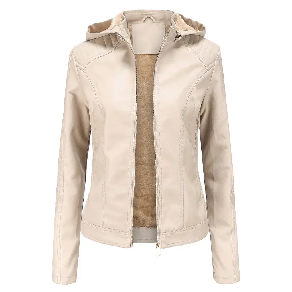 Jaqueta Feminina Oversized com Capuz de Inverno