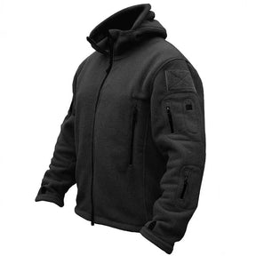 Jaqueta Masculina Tática com Capuz e Forro Fleece