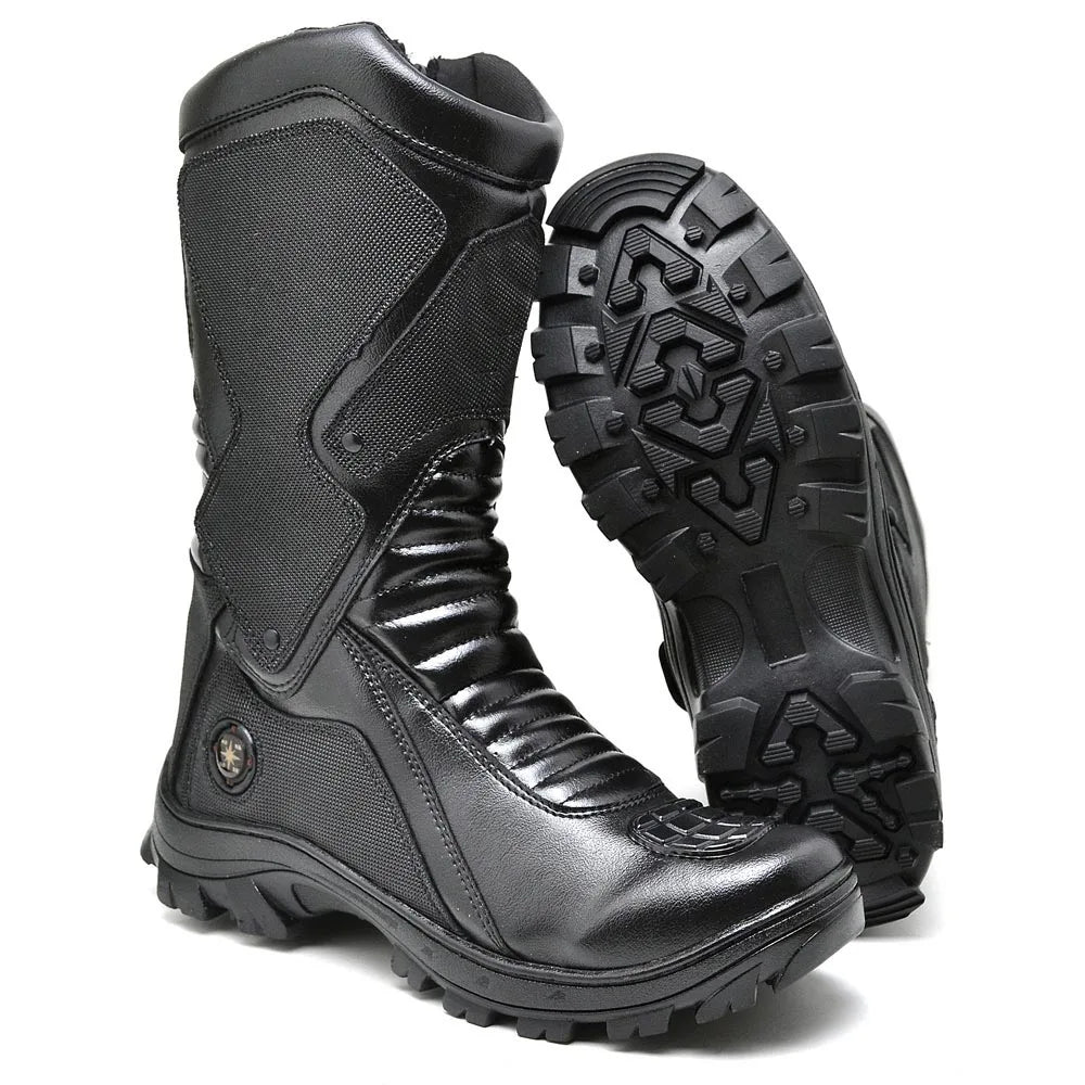 Bota Masculina Biker com Proteção Estilo Tornado