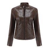 Jaqueta Feminina Estilo Biker com Zíper Luxy