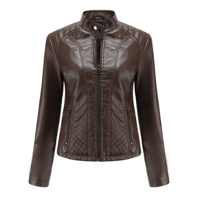 Jaqueta Feminina Estilo Biker com Zíper Luxy