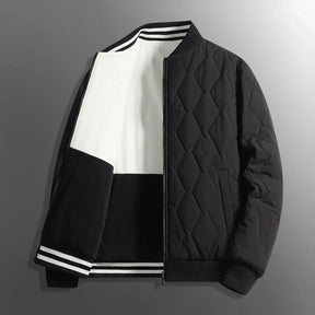 Casaco Masculino Puffer Dupla Face com Zíper