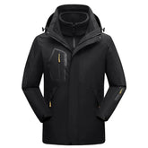 Jaqueta Masculina 3 em 1 com Forro Fleece Impermeável Corta-Vento