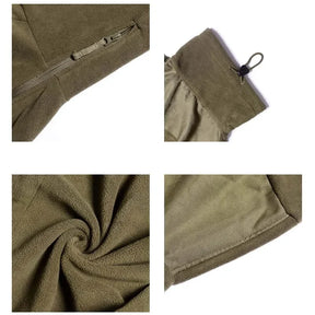Jaqueta Masculina Tática com Forro Fleece e Zíper Frontal
