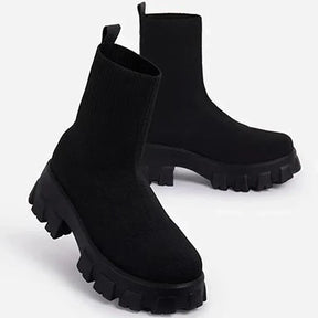 Bota Feminina com Plataforma Cano Curto (Promoção de Inverno 2025)