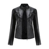 Jaqueta Feminina Casual com Zíper Estilo Streetwear