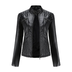 Jaqueta Feminina Casual com Zíper Estilo Streetwear