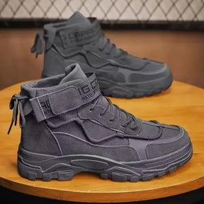 Bota Masculina Estilo Britânico Antiderrapante Confortável