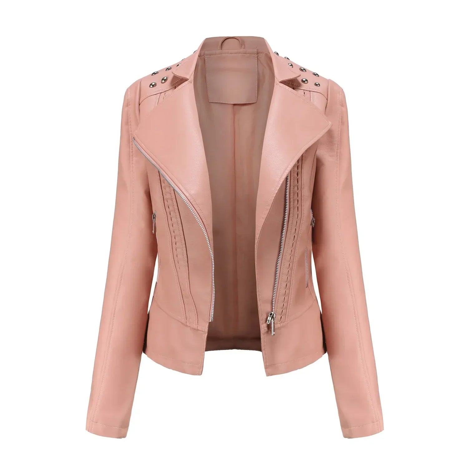 Jaqueta Feminina Fashion Style Estilo Biker com Zíper
