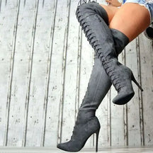 Bota Feminina com Salto Fino Bico Fino Design Elegancy – (Promoção de Inverno 2025)