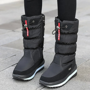 Bota Feminina Para Inverno Meio-Cano Impermeável