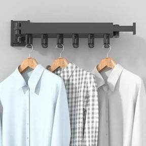 Varal Retrátil de Parede Compacto Zigzag para Roupas