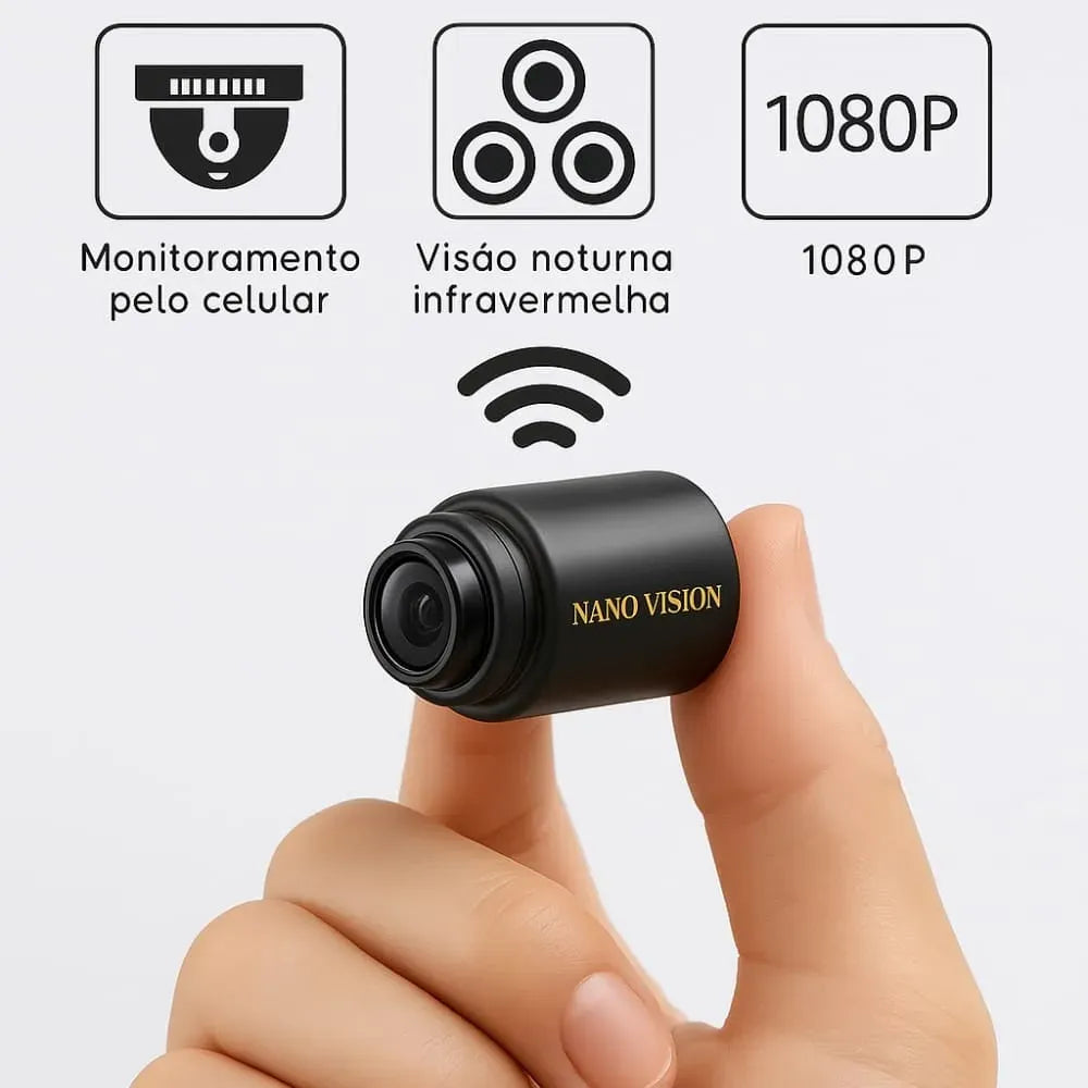 Kit 3 Nano Vision Mini Câmera De Segurança (Ultra HD 4K)