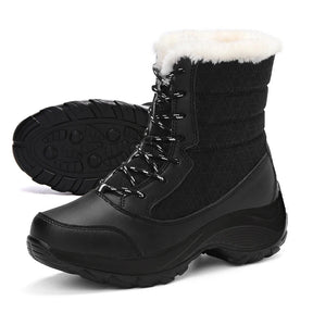 Bota Feminina com Plataforma Impermeável Antiderrapante - (Promoção de Inverno 2025)