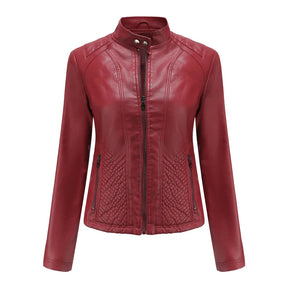 Jaqueta Feminina Estilo Biker com Zíper Luxy