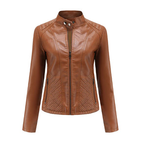Jaqueta Feminina Estilo Biker com Zíper Luxy