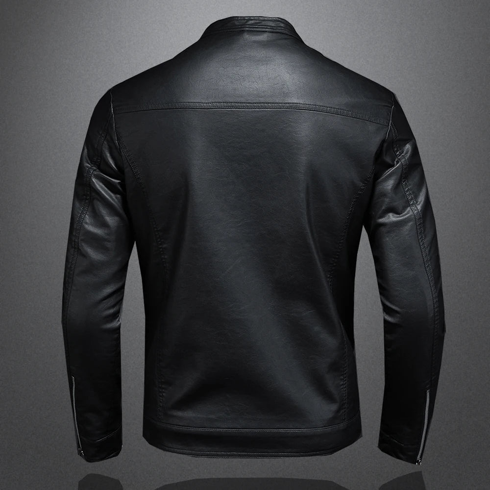 Jaqueta Masculina Gola Alta Slim