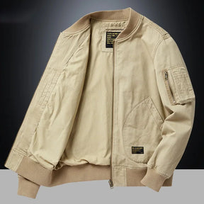 Jaqueta Masculina Estilo College Americana com Forro Grosso Design Bomber