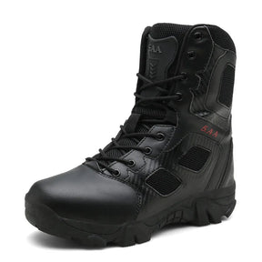 Bota Masculina Tática de Cano Curto para Trilhas Impermeável Resistente ao Desgaste