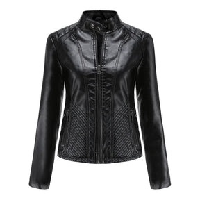 Jaqueta Feminina Estilo Biker com Zíper Luxy