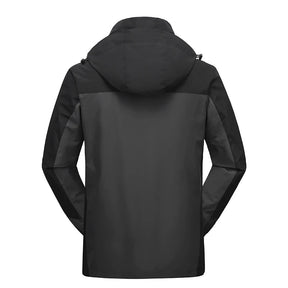 Jaqueta Masculina 3 em 1 com Forro Fleece Impermeável Corta-Vento