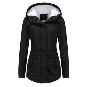 Jaqueta Parka Feminina Forrada com Lã para Inverno Glacier (PROMOÇÃO 2026)
