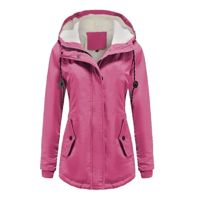 Jaqueta Parka Feminina Forrada com Lã para Inverno Glacier (PROMOÇÃO 2026)