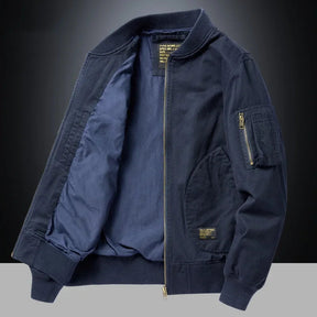 Jaqueta Masculina Estilo College Americana com Forro Grosso Design Bomber