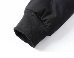 Casaco Masculino de Inverno com Capuz Forro Polar Gola Alta