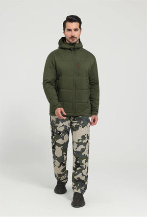 Jaqueta Masculina Térmica de Nylon Ripstop com Estampa Xadrez - (Promoção de Inverno 2026)