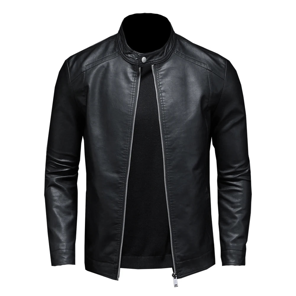 Jaqueta Masculina Gola Alta Slim