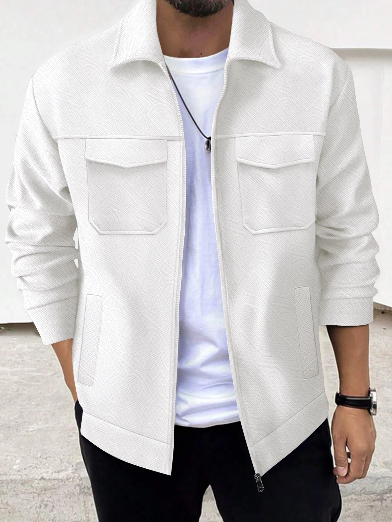 Casaco Masculino Para Inverno Gola Lapel