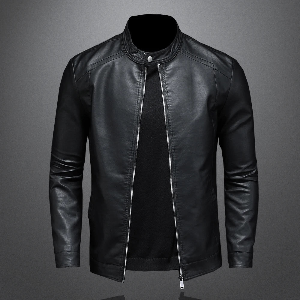 Jaqueta Masculina Gola Alta Slim