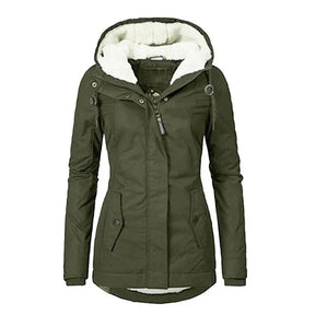 Jaqueta Parka Feminina Forrada com Lã para Inverno Glacier (PROMOÇÃO 2026)