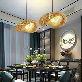 Lustre Pendente de Bambu - Quancim Lux