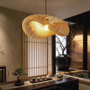 Lustre Pendente de Bambu - Quancim Lux