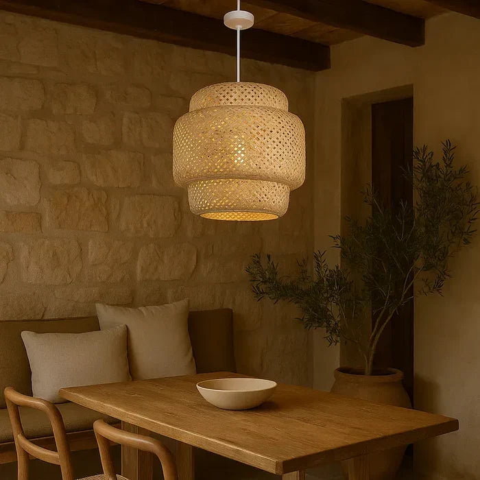 Lustre Pendente de Bambu - Rattan Lux
