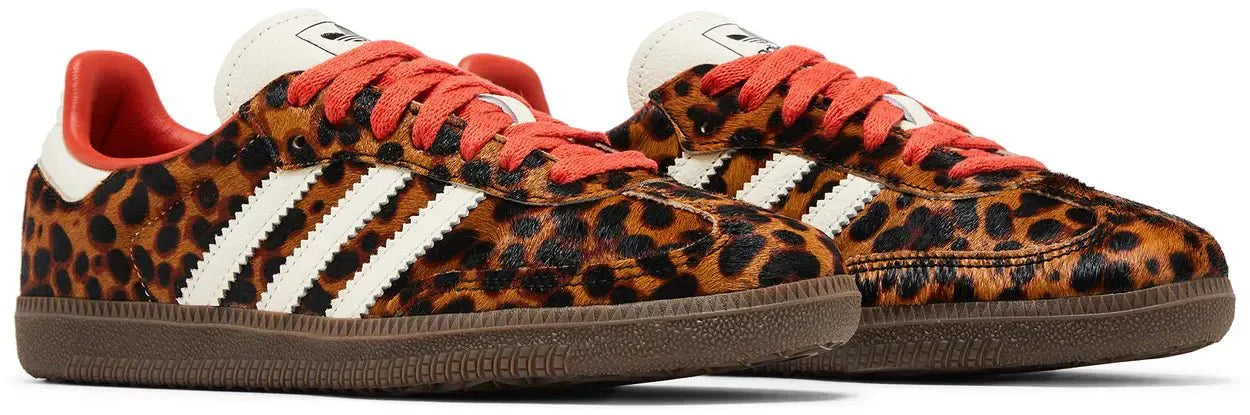 Adidas Samba Og Preloved Red Leopard Pack Marrom