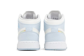 Air Jordan 1 Mid Glitter Swoosh Azul
